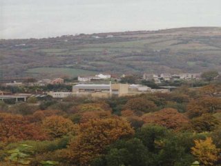 The mine is nestled in the beautifil Welsh countryside